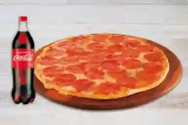 Pizza 30cm más Coca Cola Litro Sabor a Elegir