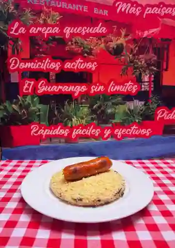 Arepa con Chorizo de Ternera