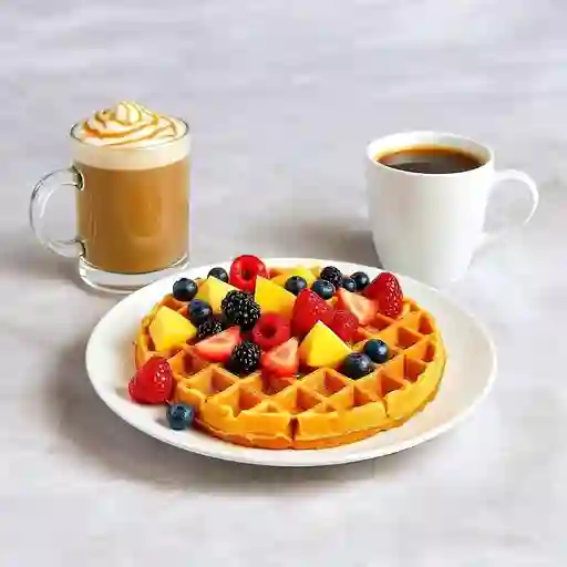 Combo Waffle de Frutas