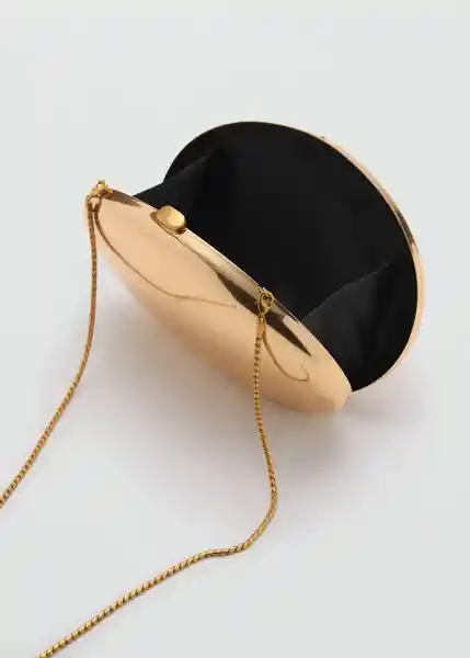 Bolso P Monada Oro Talla 99 Mujer Mango