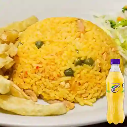 Combo Arroz con Pollo + Quatro Original 400ML