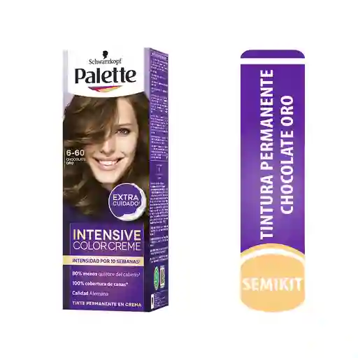 Palette Tinte Permanente Intensive Color Creme Chocolate Oro 6-60