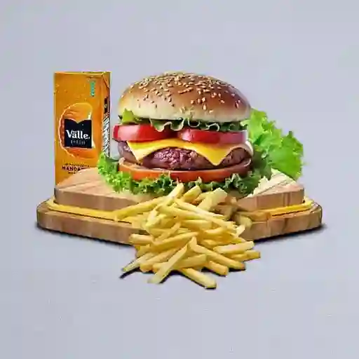 Combo Hamburguesa, Papa y Jugo