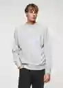 Buzo de Sudadera Nole Gris Claro Vigoré Talla XL Hombre Mango