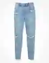 Jean Long Curvy Core Jegging Mujer Azul Talla 8 American Eagle