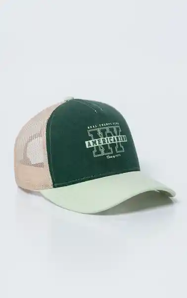 Gorra Unisex Verde Talla M 752G501_VER170230 Americanino