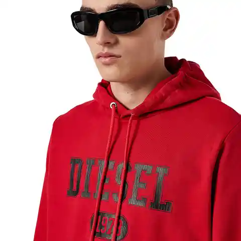 Diesel Buzo Hombre Adulto Rojo Talla XL S-GINN-HOOD-K25