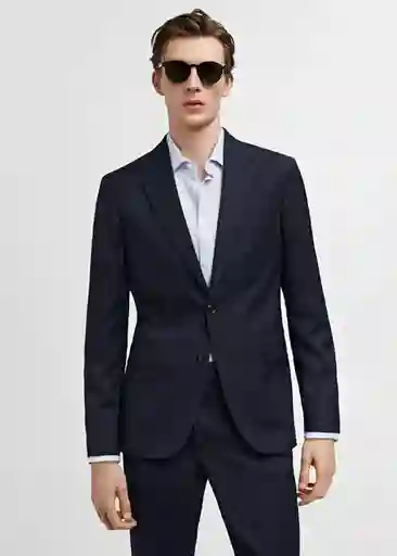 Blazer Americana Milan Marino Talla 50 Hombre Mango
