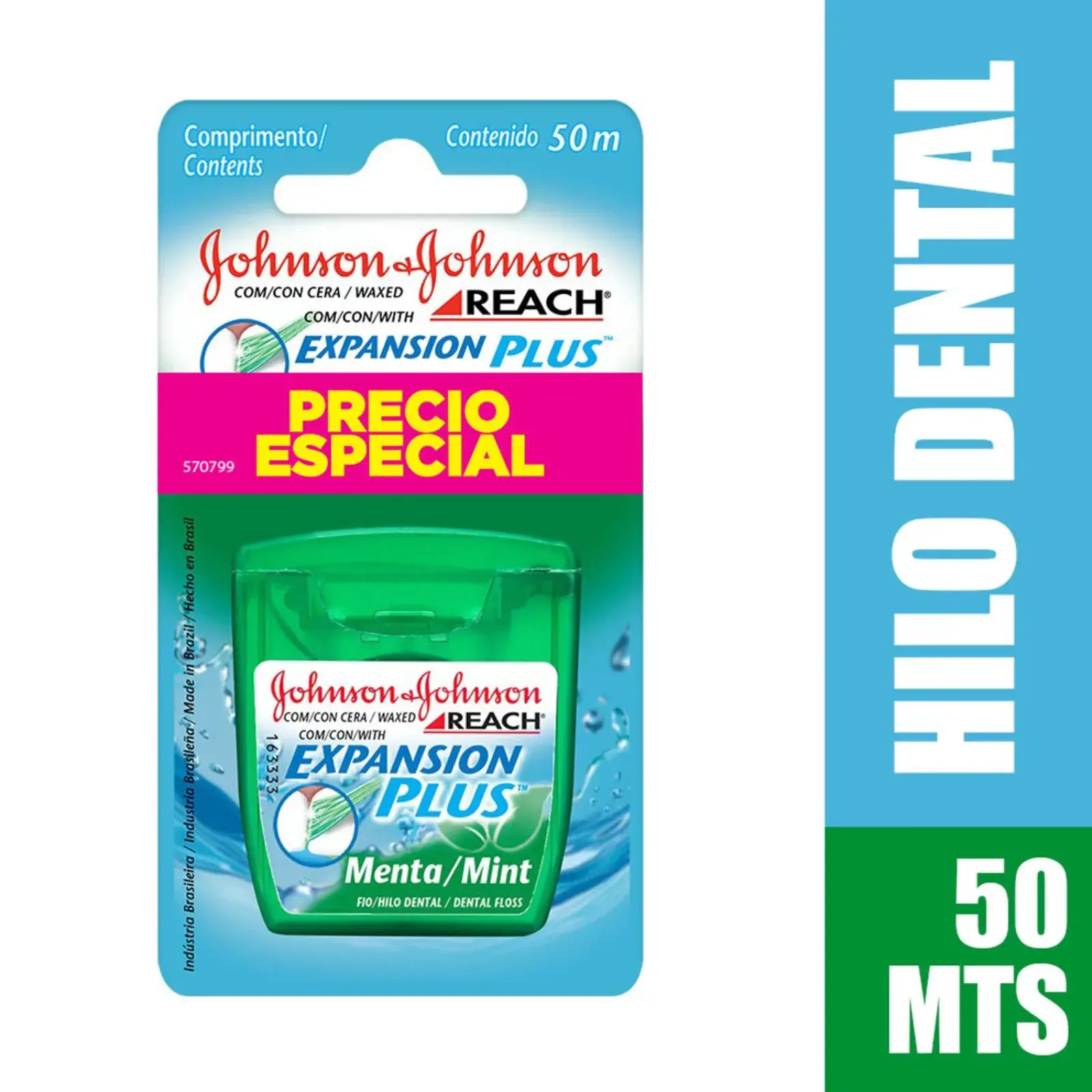 Reach Johnson's Reach® Expansion Plus™ Hilo Dental Menta 50m