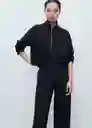 Pantalón Picol Navy Talla S Mujer Mango
