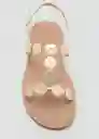 Sandalias Nati Oro Talla 34 Niñas Mango