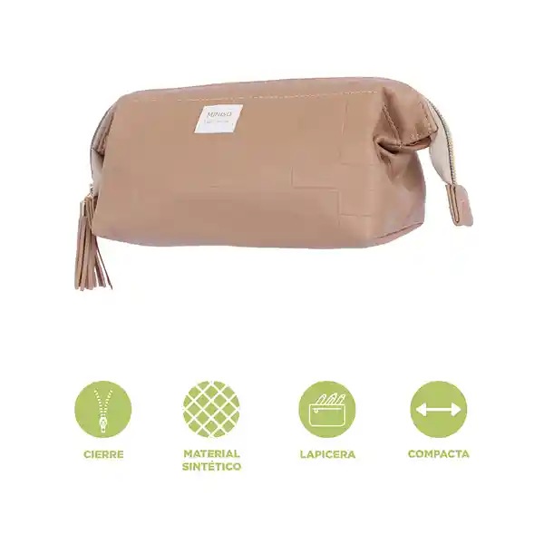 Cosmetiquera Con Relieve Serie Khaki Miniso