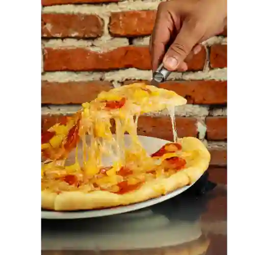 Pizza Grande de Pepperoni con Piña