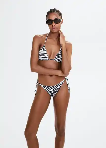 Top Bikini Marisa Off White Talla M Mujer Mango