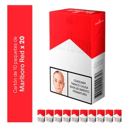 Marlboro Red X20 Cigarrillos Cartón