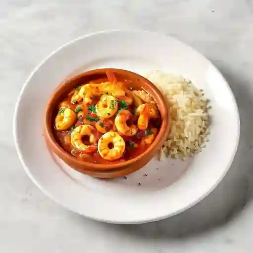 Media Cazuela de Camarón