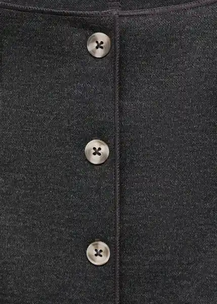 Chaleco Nevada Gris Talla XS Mujer Mango