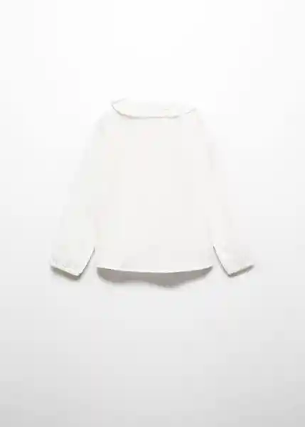 Blusa Isabella Niñas Blanco Talla 69 Mango