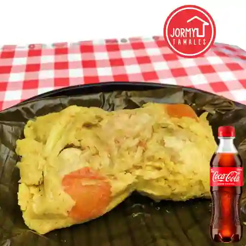 Combo Tamal Tolimense + Coca Cola Original 400 ml