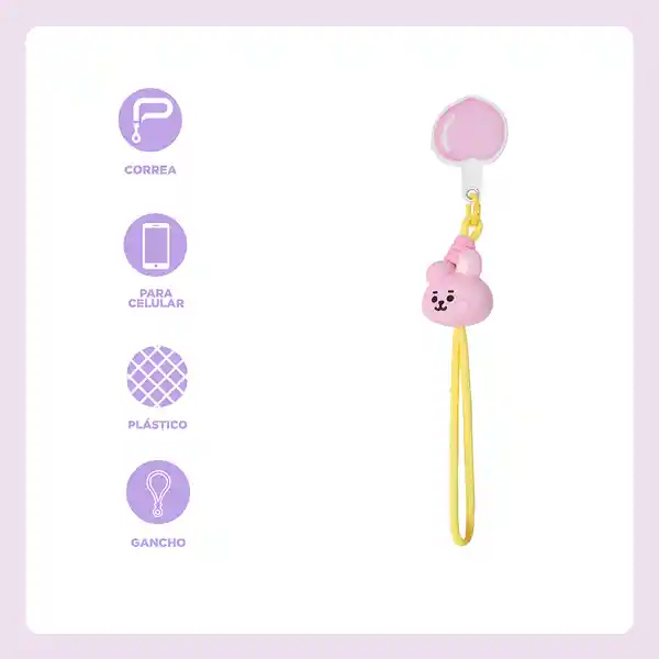 Llavero Para Teléfono  Baby Cooky Serie Bt21 Miniso