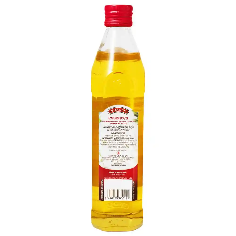 Borges Aceite De Oliva Gourmet Ajo