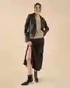Falda Jaguar Negro Ultraoscuro Talla L 442G101 Esprit