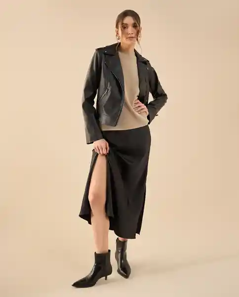 Falda Jaguar Negro Ultraoscuro Talla L 442G101 Esprit
