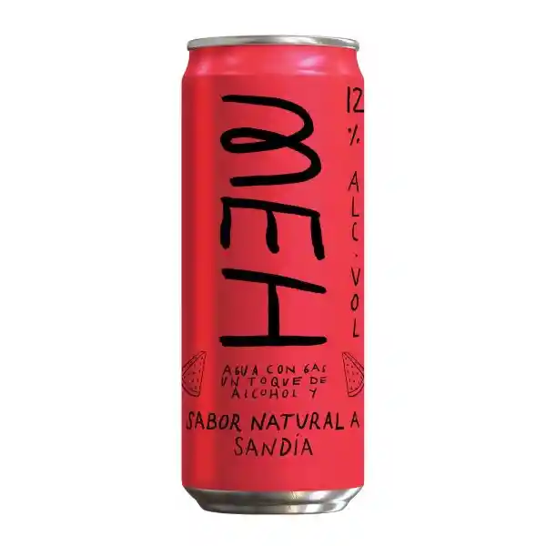 Meh Agua Con Gas Hard Seltzer Sandía