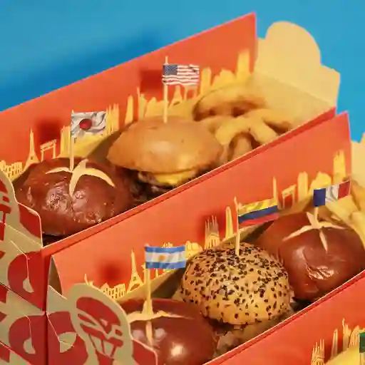 Combo conquistador + papas o aros