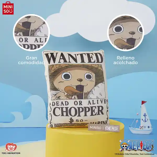 Almohada Pillowchopper Serie Clásica One Piece 16 in Miniso