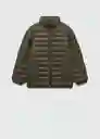 Abrigo Anorak Unico7 Khaki Talla 06 Niños Mango