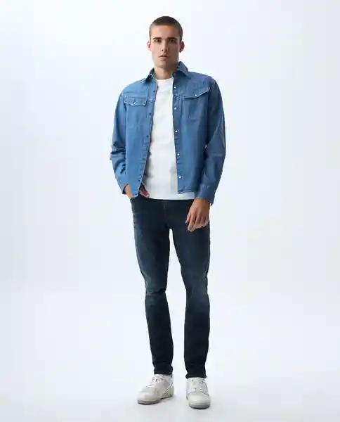 Camisa Hombre Azul Talla XL 511G000_AZU114604 Americanino