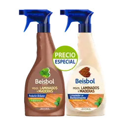 Béisbol Set Cera Autobrillante Laminado y Madera + Limpiador