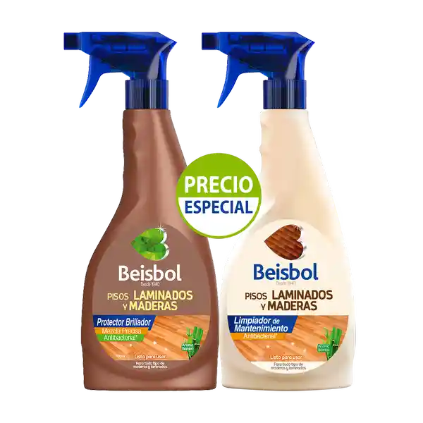 Béisbol Set Cera Autobrillante Laminado y Madera + Limpiador