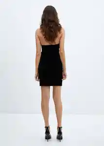 Vestido Xasil Negro Talla M Mujer Mango