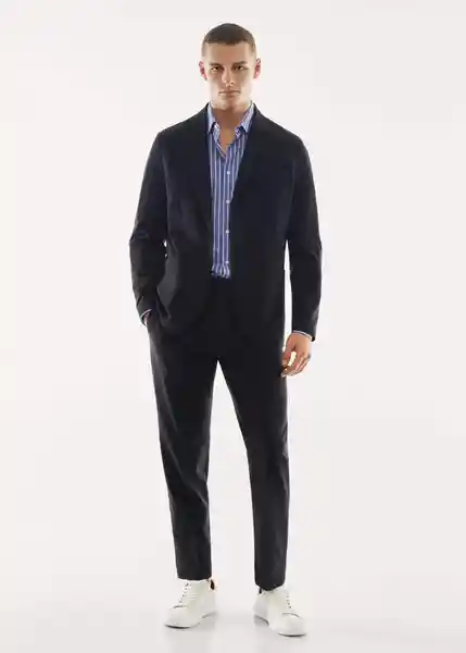 Blazer Americana Travel Navy Talla 52 Hombre Mango