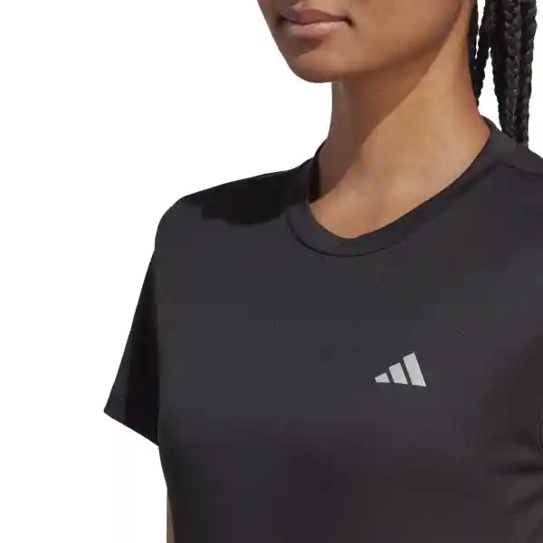 Adidas Camiseta Run it Tee Mujer Negro Talla L Ref: HZ0107