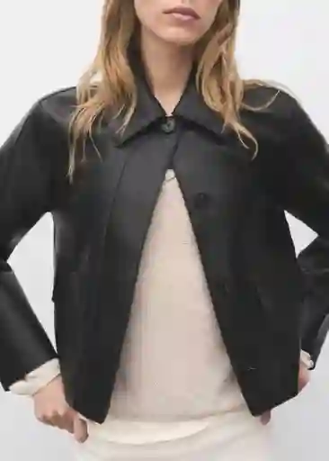 Chaqueta Sabina Negro Talla L Mujer Mango