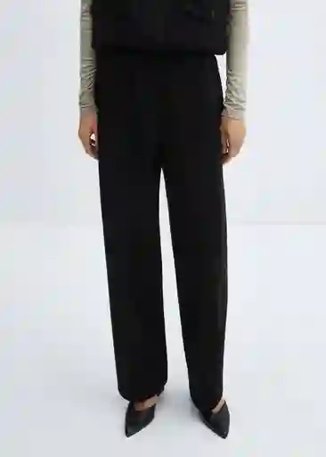 Pantalón Garro Negro Talla XS Mujer Mango