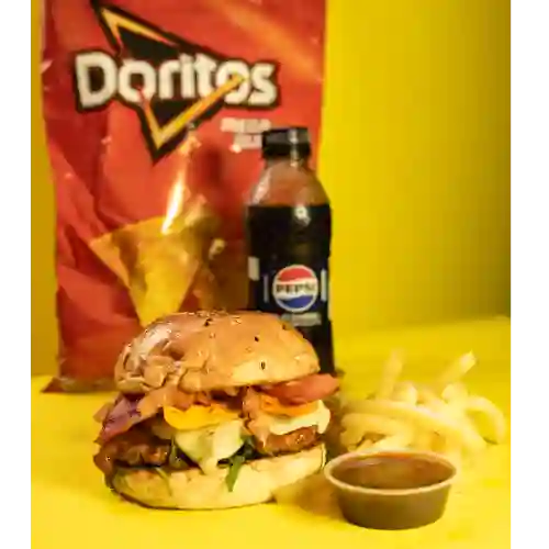 Combo piriburger bbq doritos (nueva)