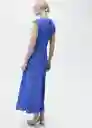 Vestido Noely Azul Talla L Mujer Mango