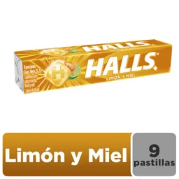 Caramelos Duros Halls Miel Limón 9 Unid
