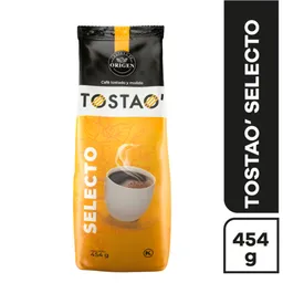 Tostao Café Selecto Tostado y Molido 454 g