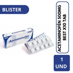 Best Blister  Acetaminofen (500 Mg)