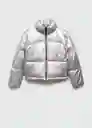 Chamarra Anorak Galaxy Plata Talla 22 Teen Niñas Mango