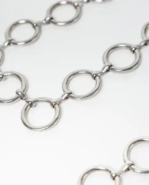 Cinturón Chain Gris Plata Claro Talla M Chevignon