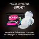 Kotex Toallas Higiénicas Deportiva Ultrafinas con Alas