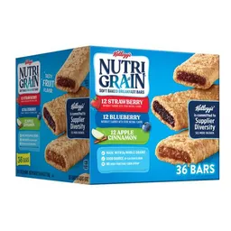 Kelloggs Barras Integrales y Fruta Real Nutri Grain