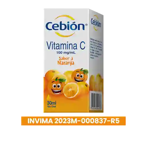 Cebión Vitamina C en Gotas para niños sabor a Naranja con 30ml