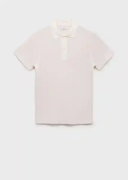 Camiseta Polo Armip Offwhite Talla S Hombre Mango